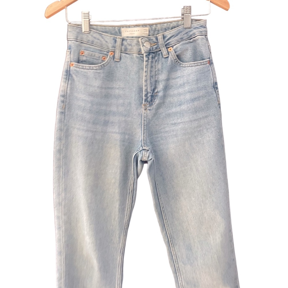 TOPSHOP Raw Hem Straight Leg Jeans SZ W26 L30